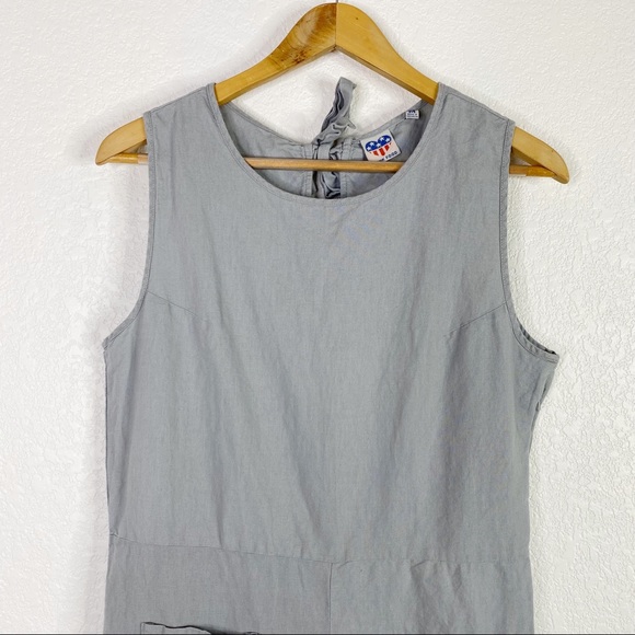 Junk Food x Disney Gray Linen Blend Mickey Romper - Picture 3 of 8